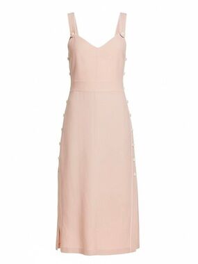 Rag & Bone Tia Sleeveless Button-Trimmed Midi Dress Large